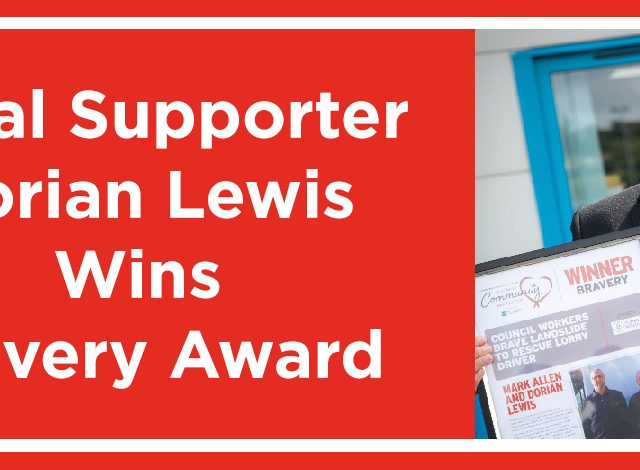 Local Supporter Wins Bravery Award