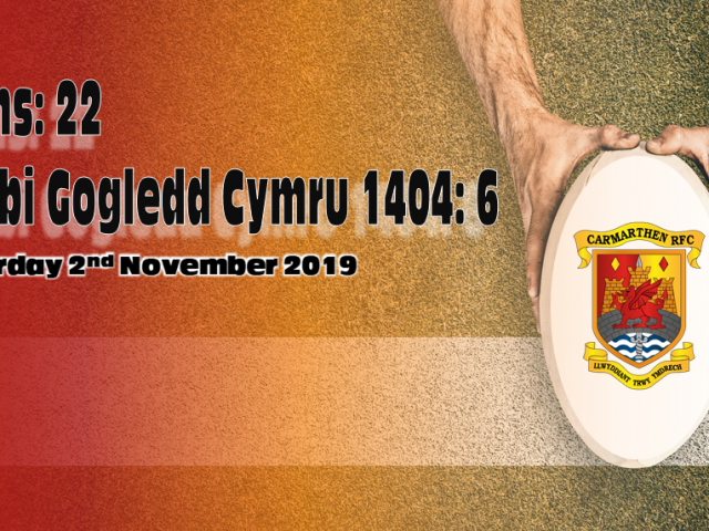 Match Report: Quins 22 – 6 RGC 1404