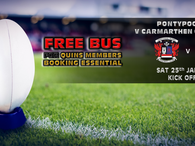 FREE for Quins members and £5 for non members