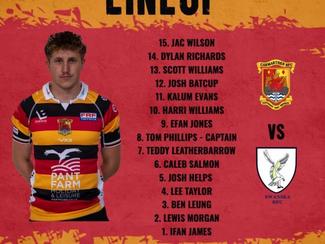 TEAM TO FACE SWANSEA AT Y PARC